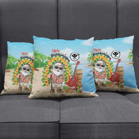 Hawaii Golf Christmas Pillow Cover Mele Kalikimaka Funny Golfer Santa - Wonder Print Shop