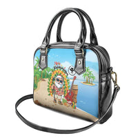 Hawaii Golf Christmas Shoulder Handbag Mele Kalikimaka Funny Golfer Santa - Wonder Print Shop