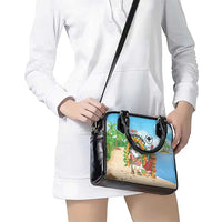 Hawaii Golf Christmas Shoulder Handbag Mele Kalikimaka Funny Golfer Santa - Wonder Print Shop