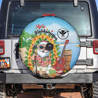 Hawaii Golf Christmas Spare Tire Cover Mele Kalikimaka Funny Golfer Santa - Wonder Print Shop