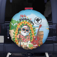 Hawaii Golf Christmas Spare Tire Cover Mele Kalikimaka Funny Golfer Santa - Wonder Print Shop