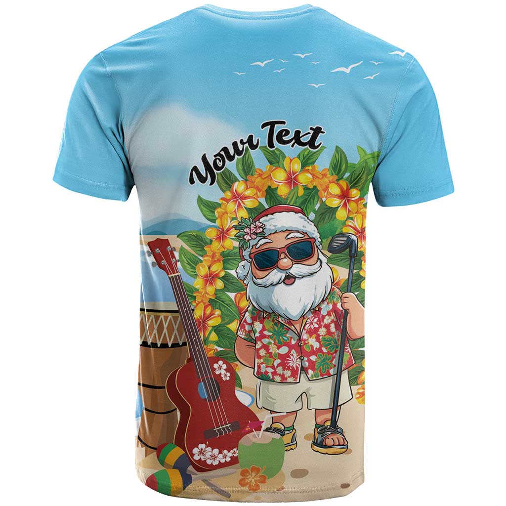 Personalized Hawaii Golf Christmas T Shirt Mele Kalikimaka Funny Golfer Santa - Wonder Print Shop