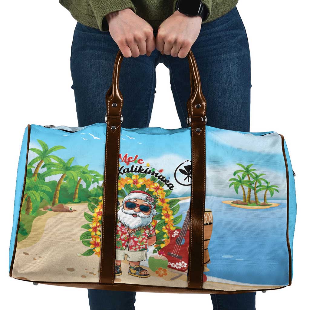 Hawaii Golf Christmas Travel Bag Mele Kalikimaka Funny Golfer Santa - Wonder Print Shop
