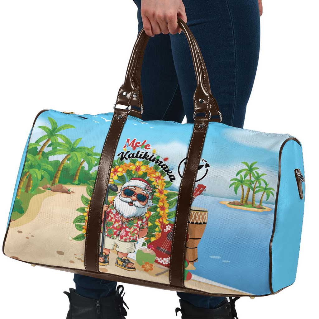 Hawaii Golf Christmas Travel Bag Mele Kalikimaka Funny Golfer Santa - Wonder Print Shop
