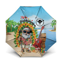 Hawaii Golf Christmas Umbrella Mele Kalikimaka Funny Golfer Santa - Wonder Print Shop