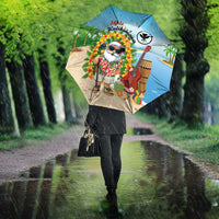Hawaii Golf Christmas Umbrella Mele Kalikimaka Funny Golfer Santa - Wonder Print Shop