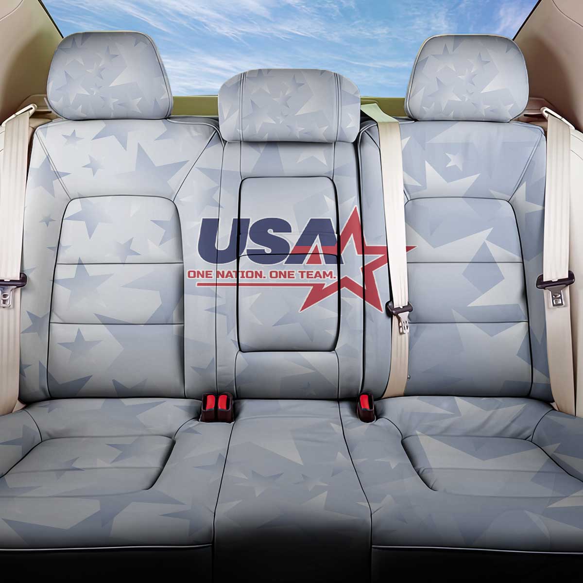 USA Soccer Team 2026 Back Car Seat Cover One Nation One Team - Wonder Print Shop