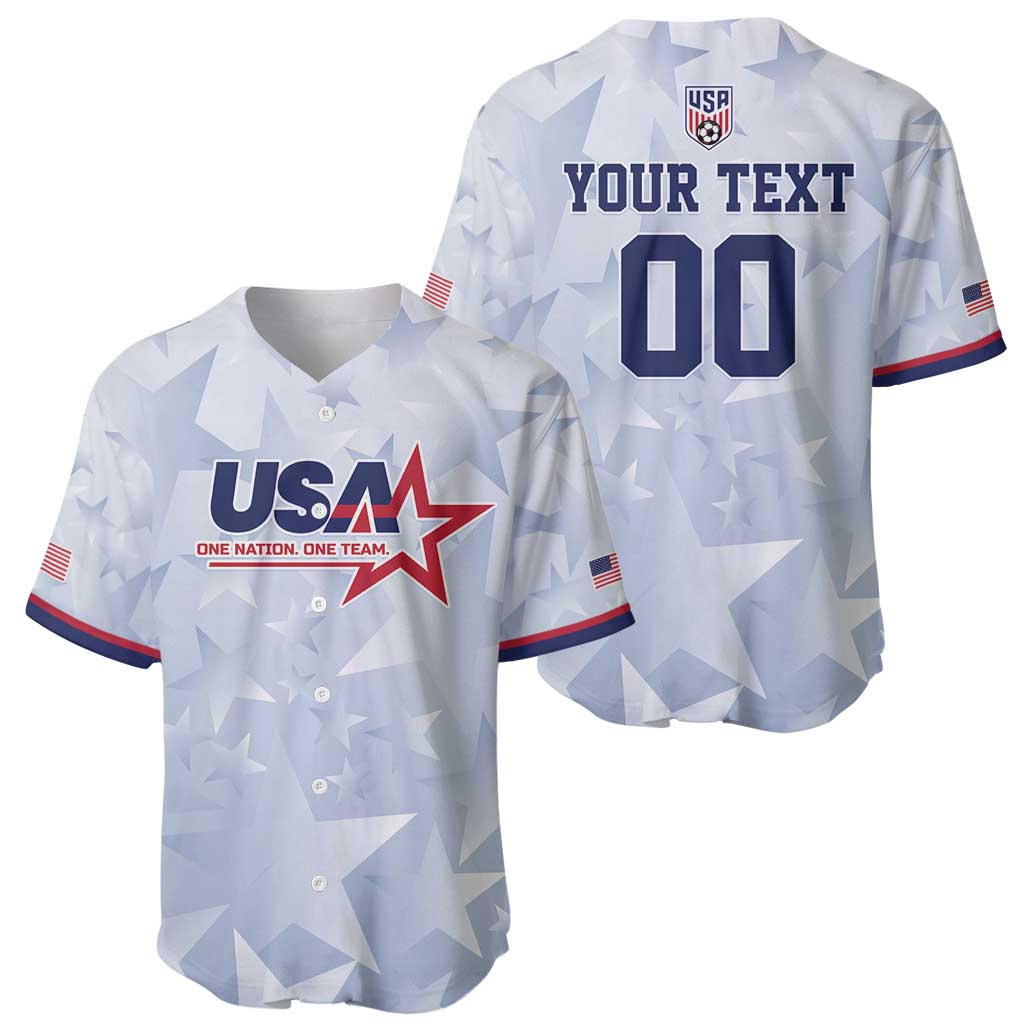 Custom USA Soccer Team 2026 Baseball Jersey One Nation One Team - Wonder Print Shop