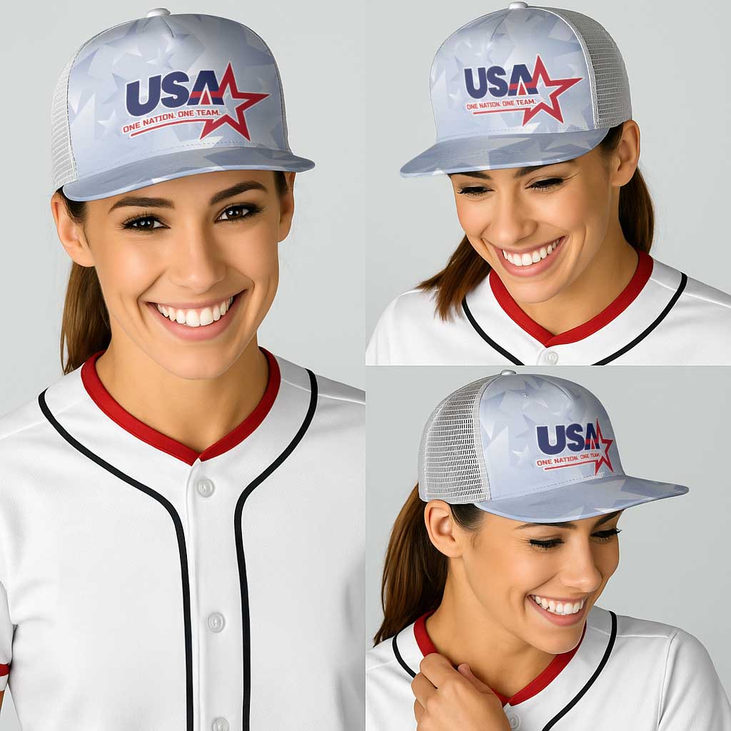 USA Soccer Team 2026 Baseball Net Cap One Nation One Team - Wonder Print Shop