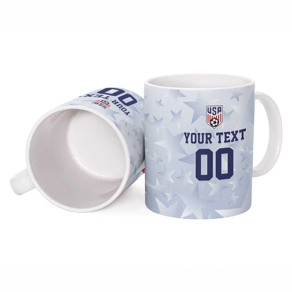 Custom USA Soccer Team 2026 Ceramic Mug One Nation One Team - Wonder Print Shop