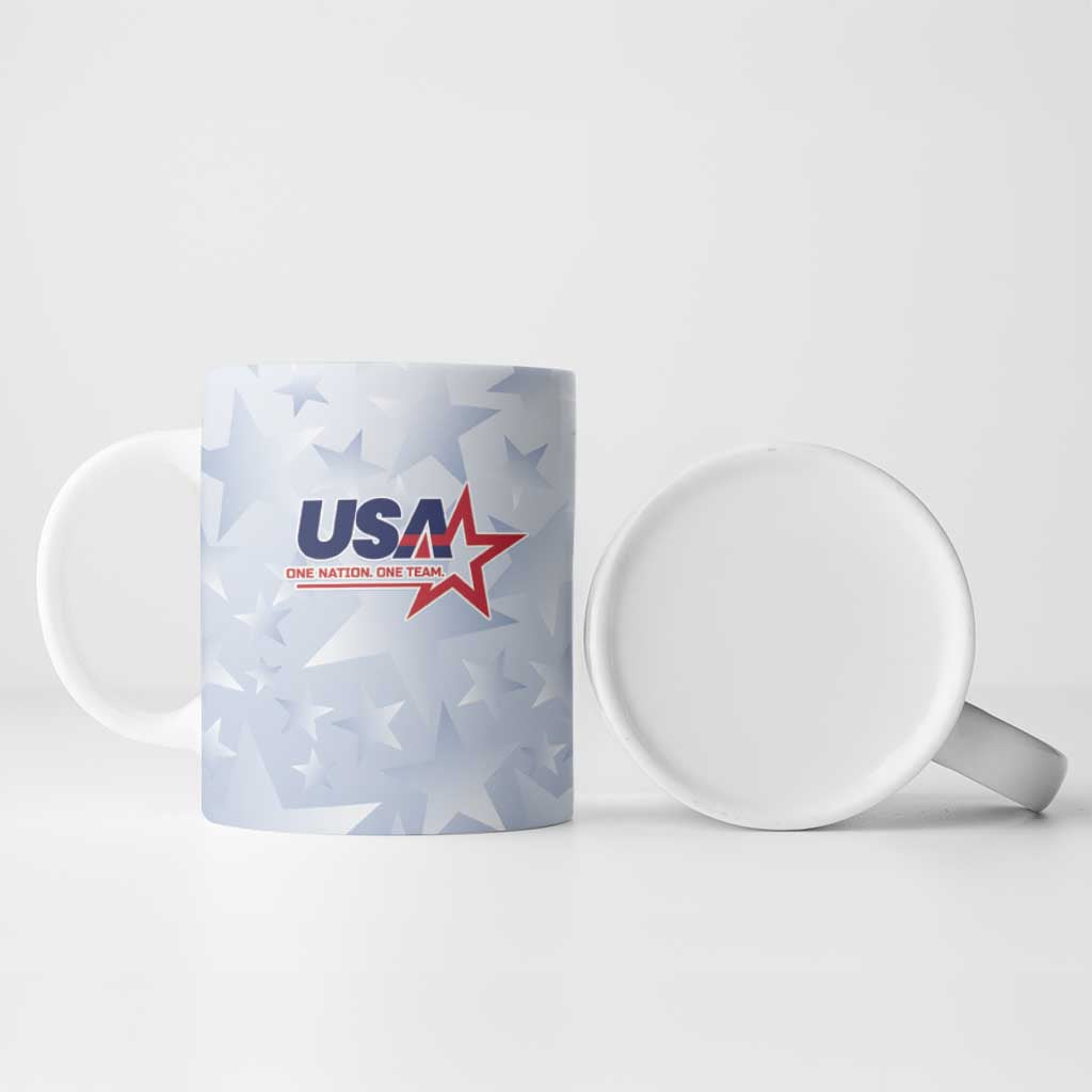 Custom USA Soccer Team 2026 Ceramic Mug One Nation One Team - Wonder Print Shop