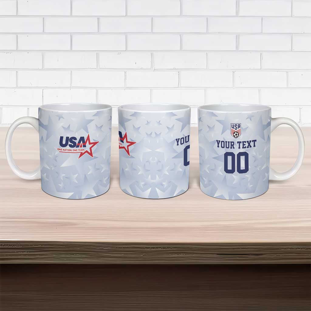 Custom USA Soccer Team 2026 Ceramic Mug One Nation One Team - Wonder Print Shop