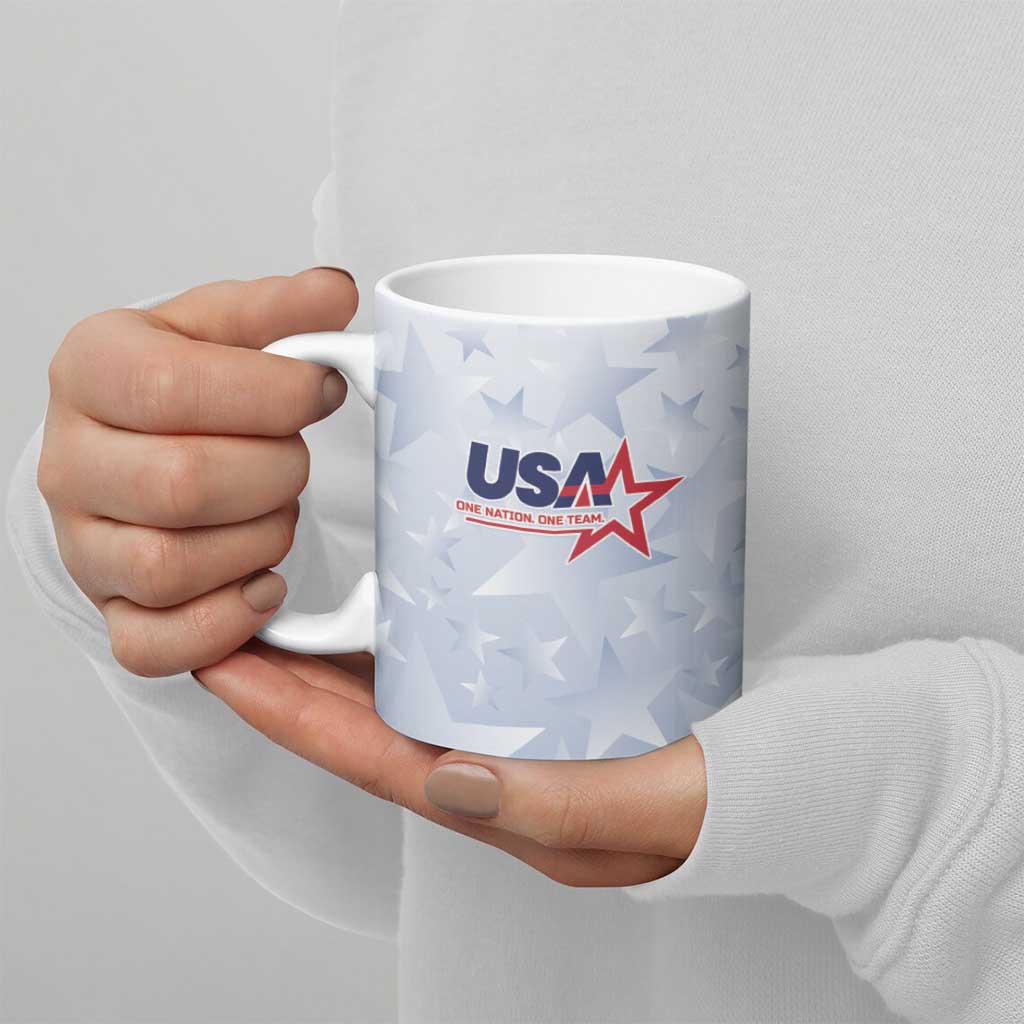 Custom USA Soccer Team 2026 Ceramic Mug One Nation One Team - Wonder Print Shop