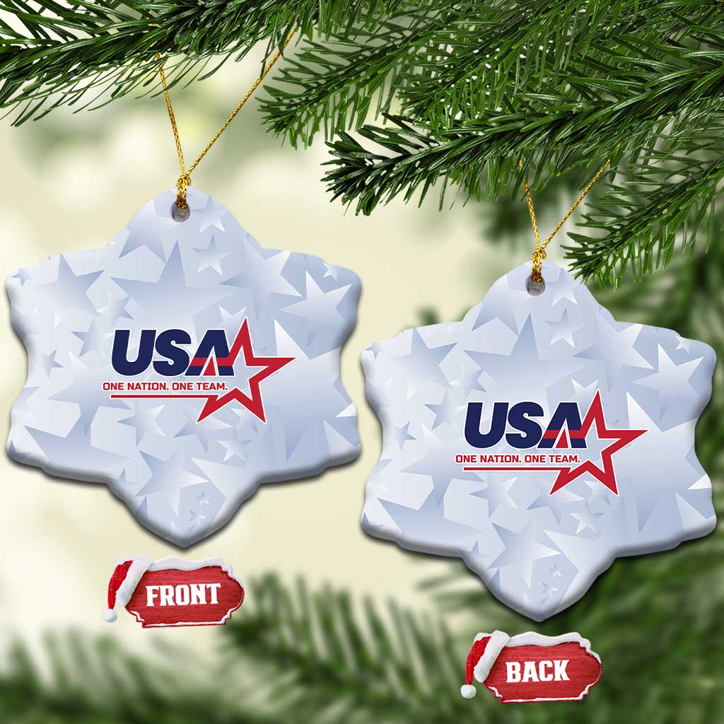 USA Soccer Team 2026 Ceramic Ornament One Nation One Team - Wonder Print Shop