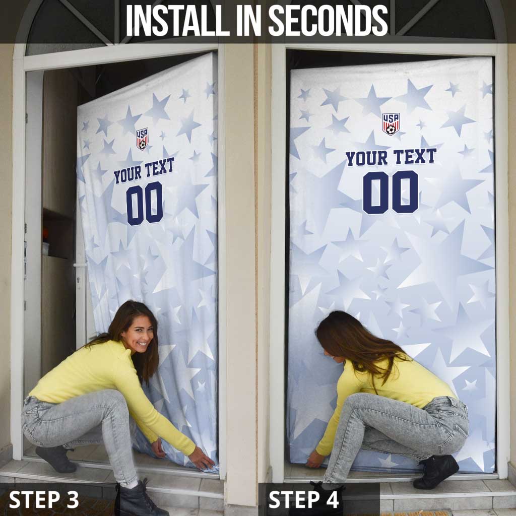 Custom USA Soccer Team 2026 Door Cover One Nation One Team - Wonder Print Shop