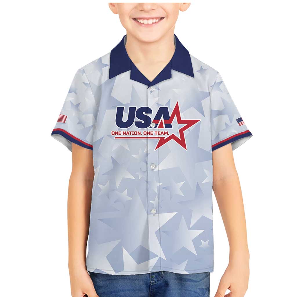 Custom USA Soccer Team 2026 Family Matching Mermaid Dress and Hawaiian Shirt One Nation One Team - Wonder Print Shop