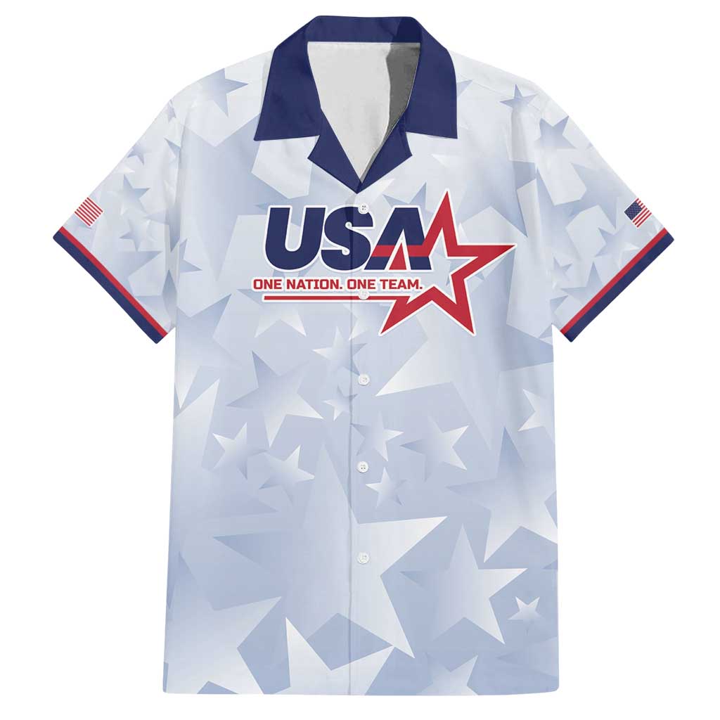 Custom USA Soccer Team 2026 Family Matching Off Shoulder Short Dress and Hawaiian Shirt One Nation One Team - Wonder Print Shop