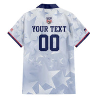 Custom USA Soccer Team 2026 Family Matching Short Sleeve Bodycon Dress and Hawaiian Shirt One Nation One Team - Wonder Print Shop