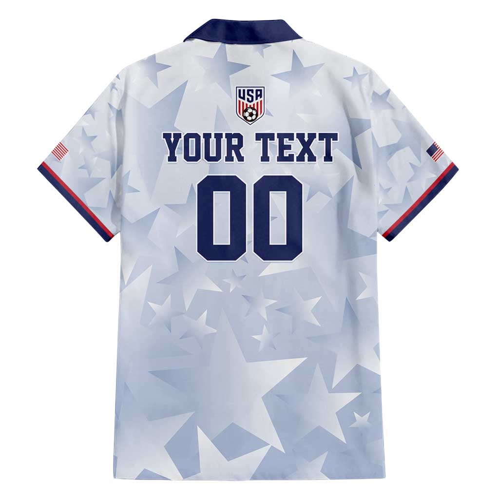 Custom USA Soccer Team 2026 Family Matching Summer Maxi Dress and Hawaiian Shirt One Nation One Team - Wonder Print Shop