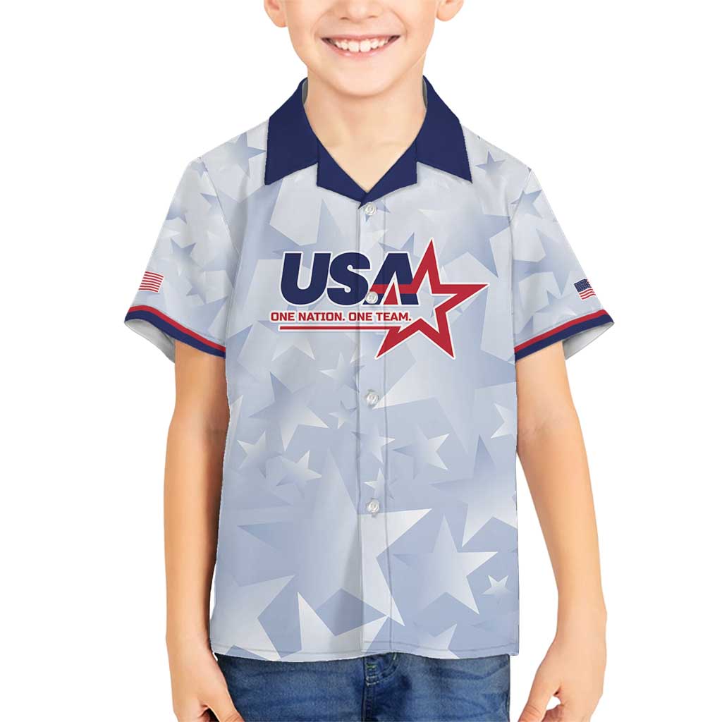 Custom USA Soccer Team 2026 Family Matching Summer Maxi Dress and Hawaiian Shirt One Nation One Team - Wonder Print Shop