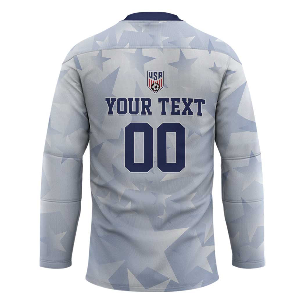Custom USA Soccer Team 2026 Hockey Jersey One Nation One Team - Wonder Print Shop