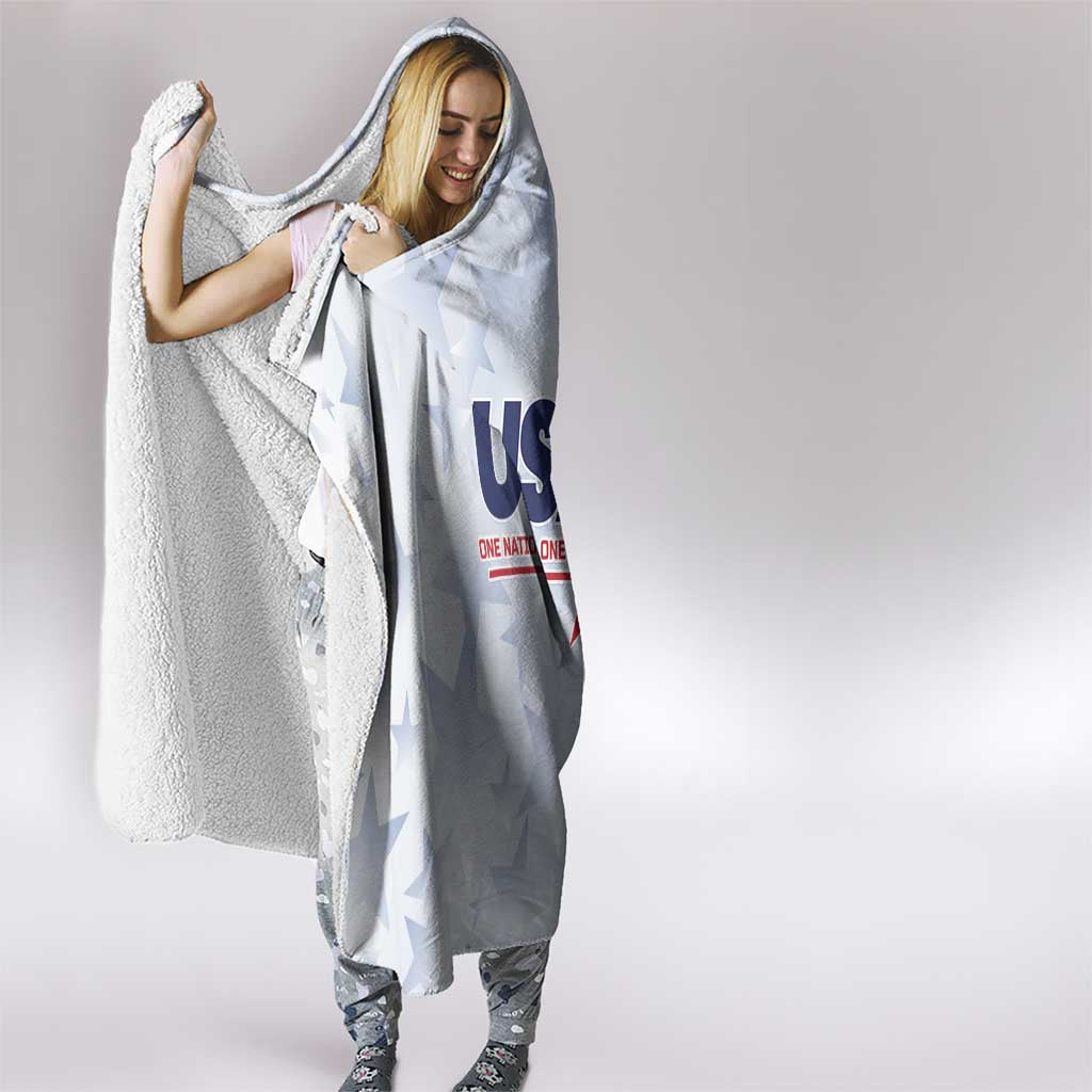 USA Soccer Team 2026 Hooded Blanket One Nation One Team - Wonder Print Shop