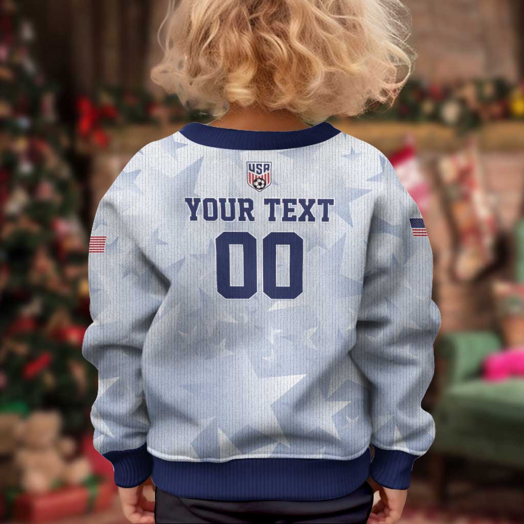 USA Soccer Team 2026 Kid Ugly Christmas Sweater One Nation One Team - Wonder Print Shop