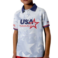 Custom USA Soccer Team 2026 Kid Polo Shirt One Nation One Team - Wonder Print Shop