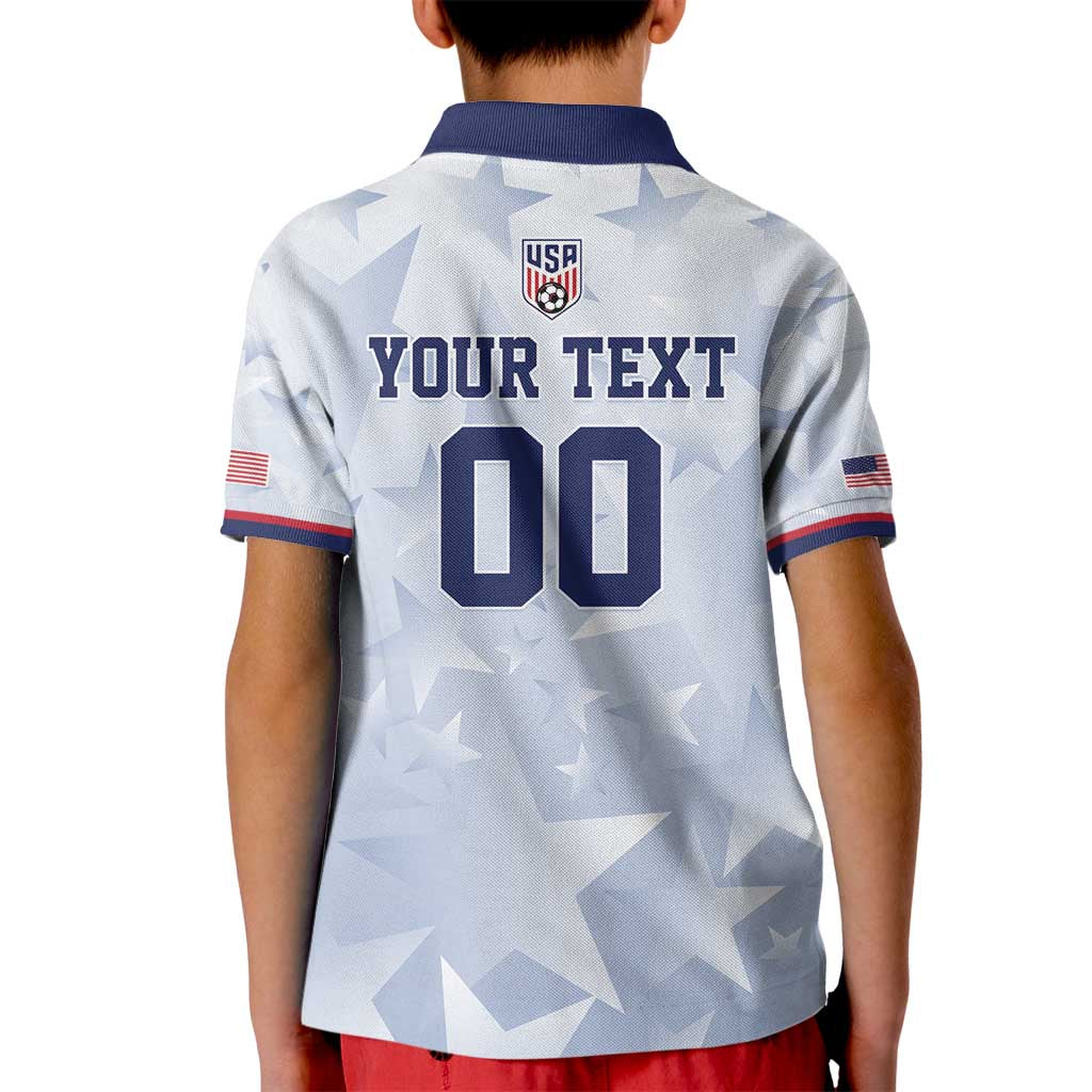 Custom USA Soccer Team 2026 Kid Polo Shirt One Nation One Team - Wonder Print Shop
