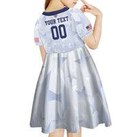 Custom USA Soccer Team 2026 Kid Short Sleeve Dress One Nation One Team - Wonder Print Shop