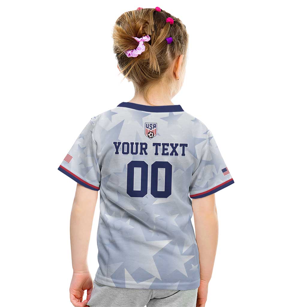 Custom USA Soccer Team 2026 Kid T Shirt One Nation One Team - Wonder Print Shop