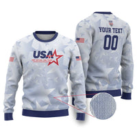 USA Soccer Team 2026 Ugly Christmas Sweater One Nation One Team - Wonder Print Shop