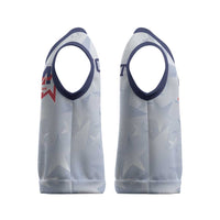 USA Soccer Team 2026 Christmas Knitted V-Neck Vest One Nation One Team - Wonder Print Shop