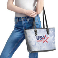 USA Soccer Team 2026 Leather Tote Bag One Nation One Team - Wonder Print Shop
