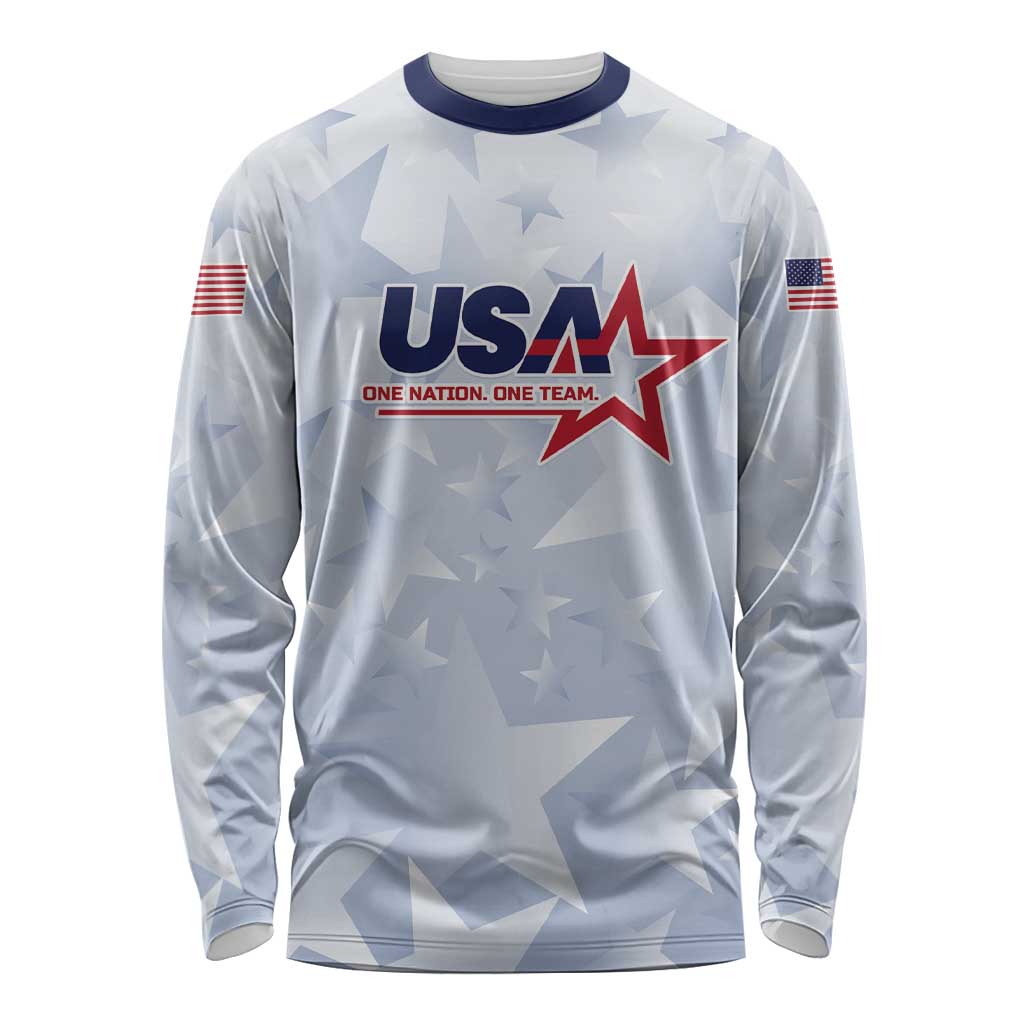Custom USA Soccer Team 2026 Long Sleeve Shirt One Nation One Team - Wonder Print Shop