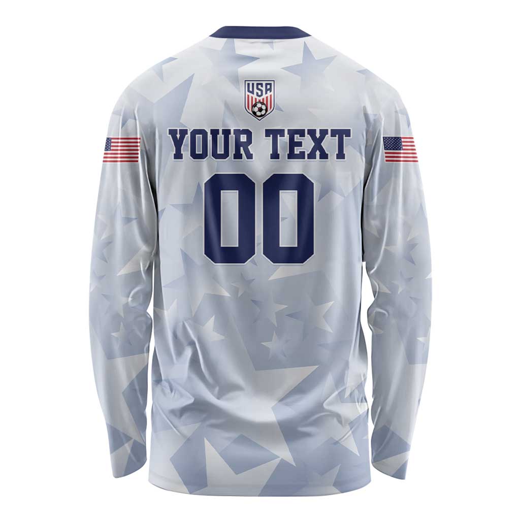 Custom USA Soccer Team 2026 Long Sleeve Shirt One Nation One Team - Wonder Print Shop