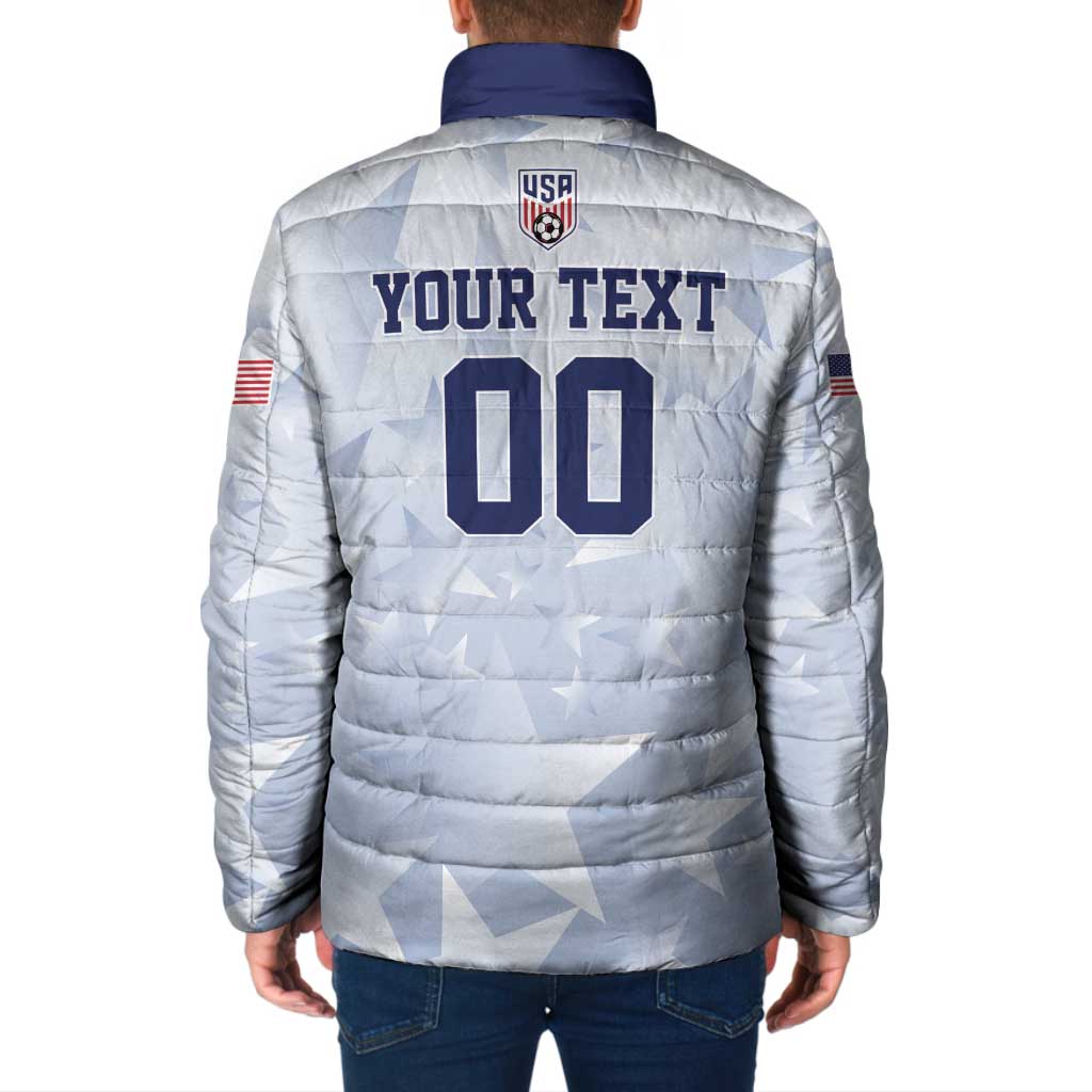 Custom USA Soccer Team 2026 Padded Jacket One Nation One Team - Wonder Print Shop