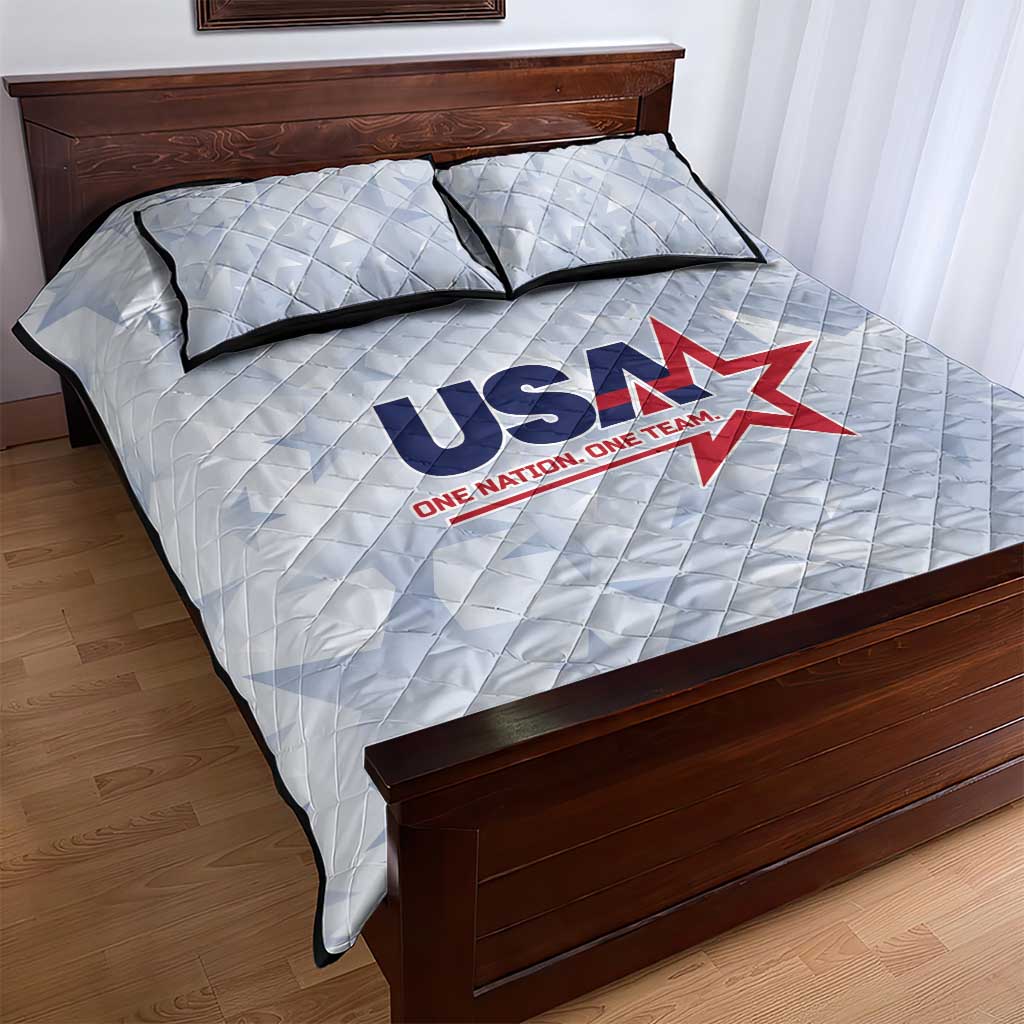 USA Soccer Team 2026 Quilt Bed Set One Nation One Team - Wonder Print Shop