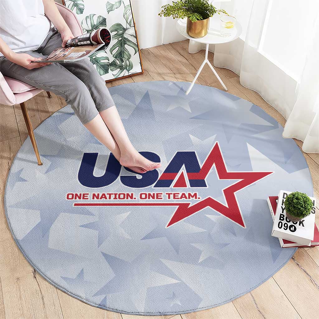 USA Soccer Team 2026 Round Carpet One Nation One Team - Wonder Print Shop