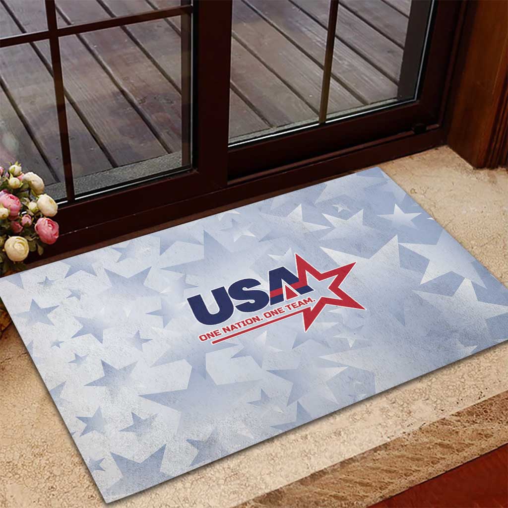 USA Soccer Team 2026 Rubber Doormat One Nation One Team - Wonder Print Shop