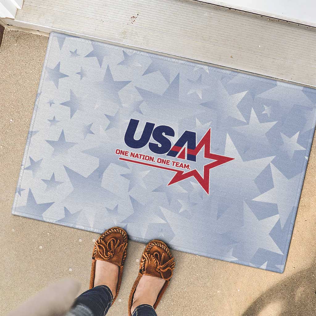 USA Soccer Team 2026 Rubber Doormat One Nation One Team - Wonder Print Shop