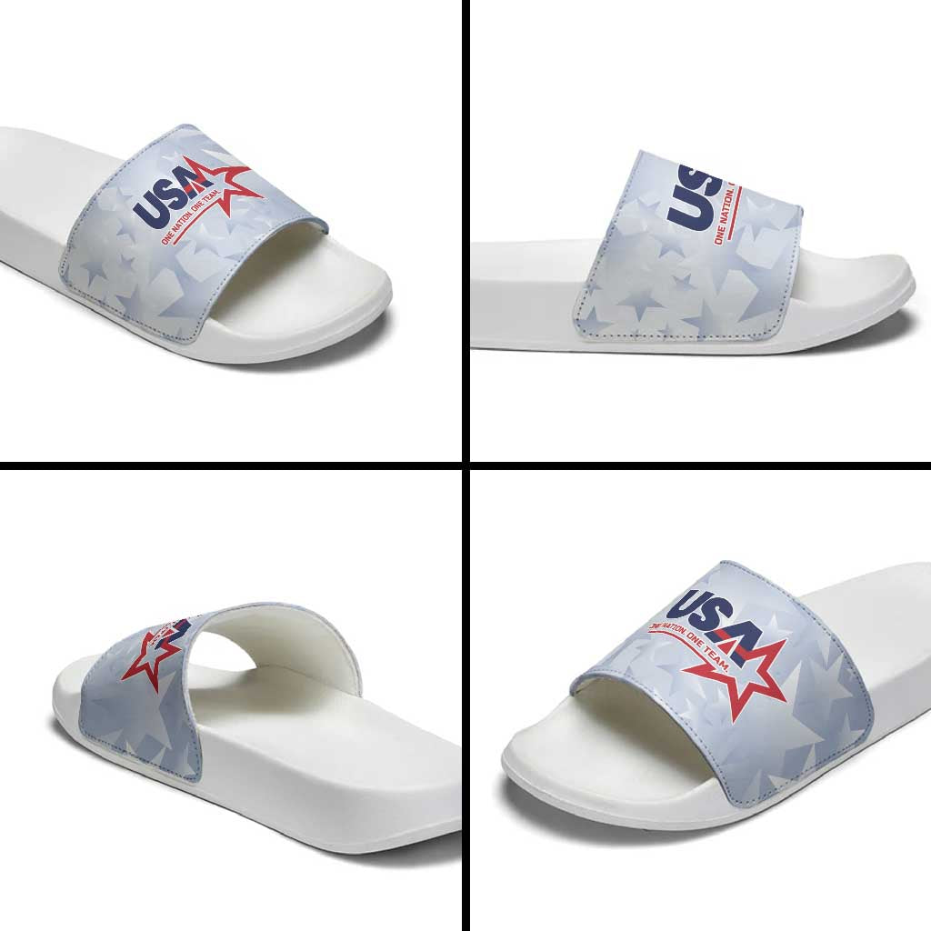 USA Soccer Team 2026 Slide Sandals One Nation One Team - Wonder Print Shop