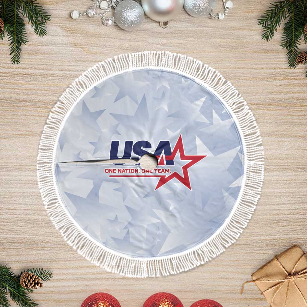 USA Soccer Team 2026 Tree Skirt One Nation One Team - Wonder Print Shop