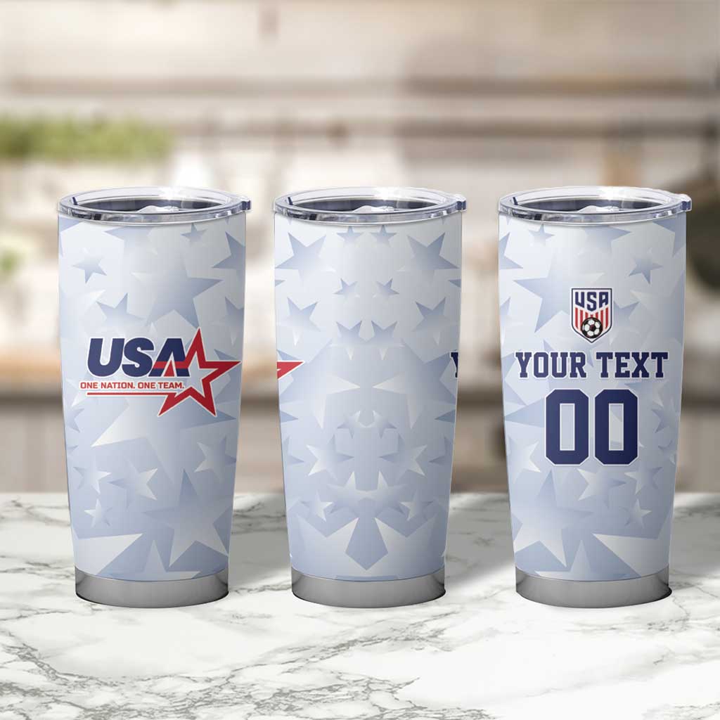 Custom USA Soccer Team 2026 Tumbler Cup One Nation One Team - Wonder Print Shop