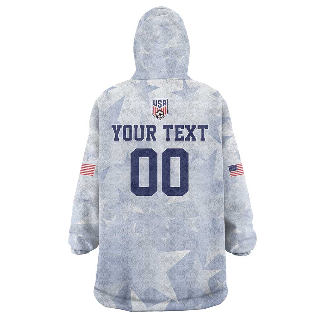 Custom USA Soccer Team 2026 Wearable Blanket Hoodie One Nation One Team - Wonder Print Shop