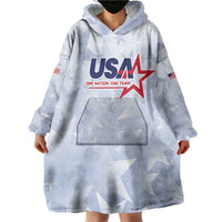Custom USA Soccer Team 2026 Wearable Blanket Hoodie One Nation One Team - Wonder Print Shop