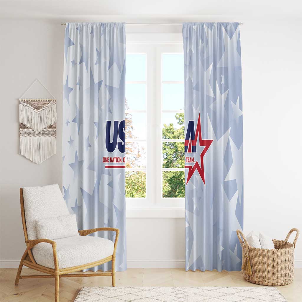 USA Soccer Team 2026 Window Curtain One Nation One Team - Wonder Print Shop