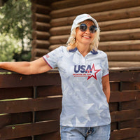 Custom USA Soccer Team 2026 Women Polo Shirt One Nation One Team - Wonder Print Shop