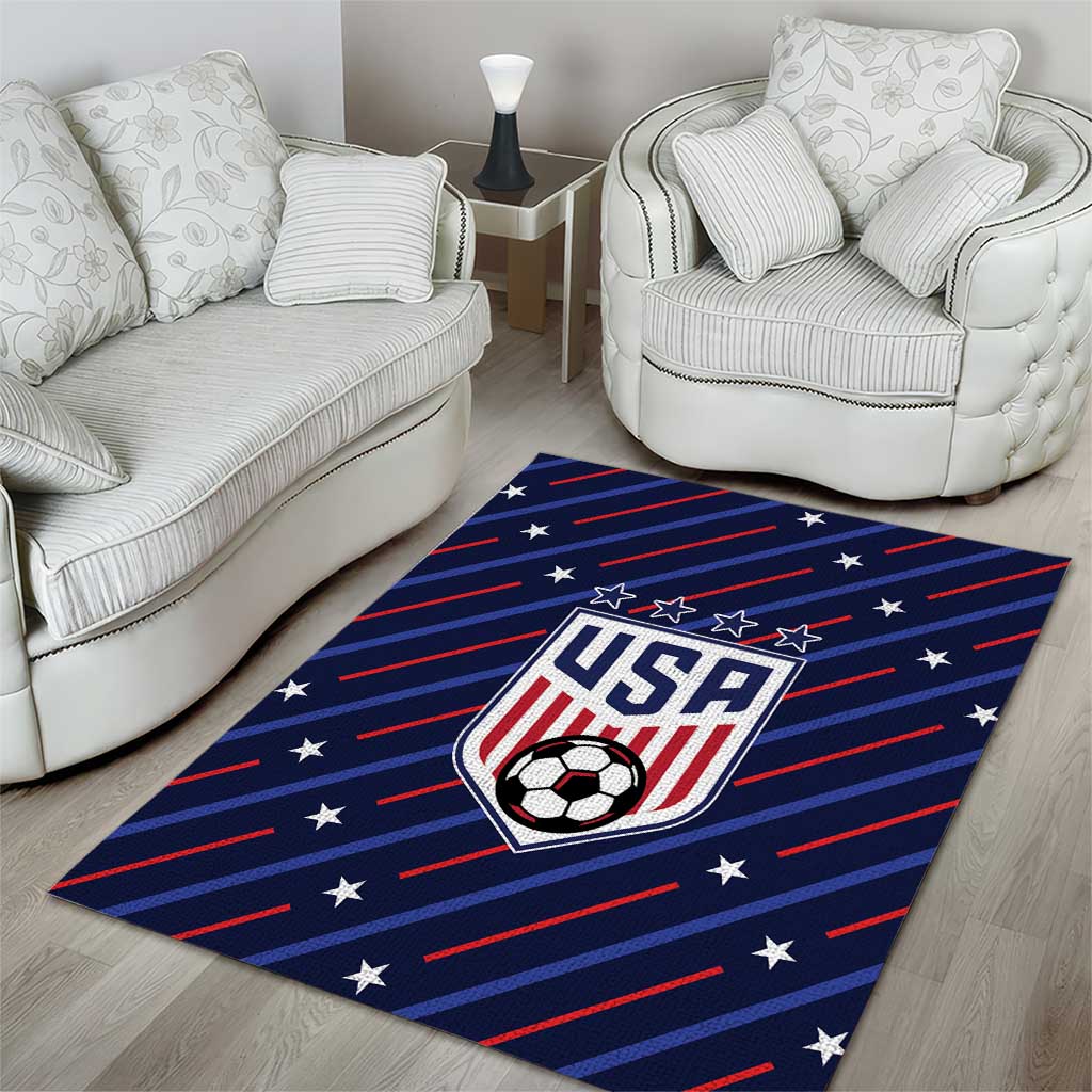 Soccer USA 2026 Area Rug Stronger Together We Are One Nation - Wonder Print Shop