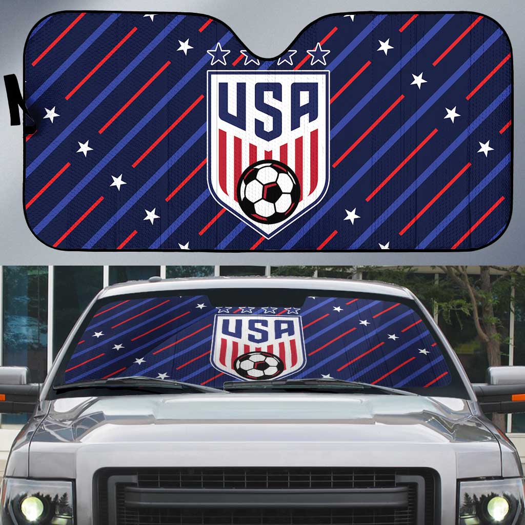 Soccer USA 2026 Auto Sun Shade Stronger Together We Are One Nation - Wonder Print Shop